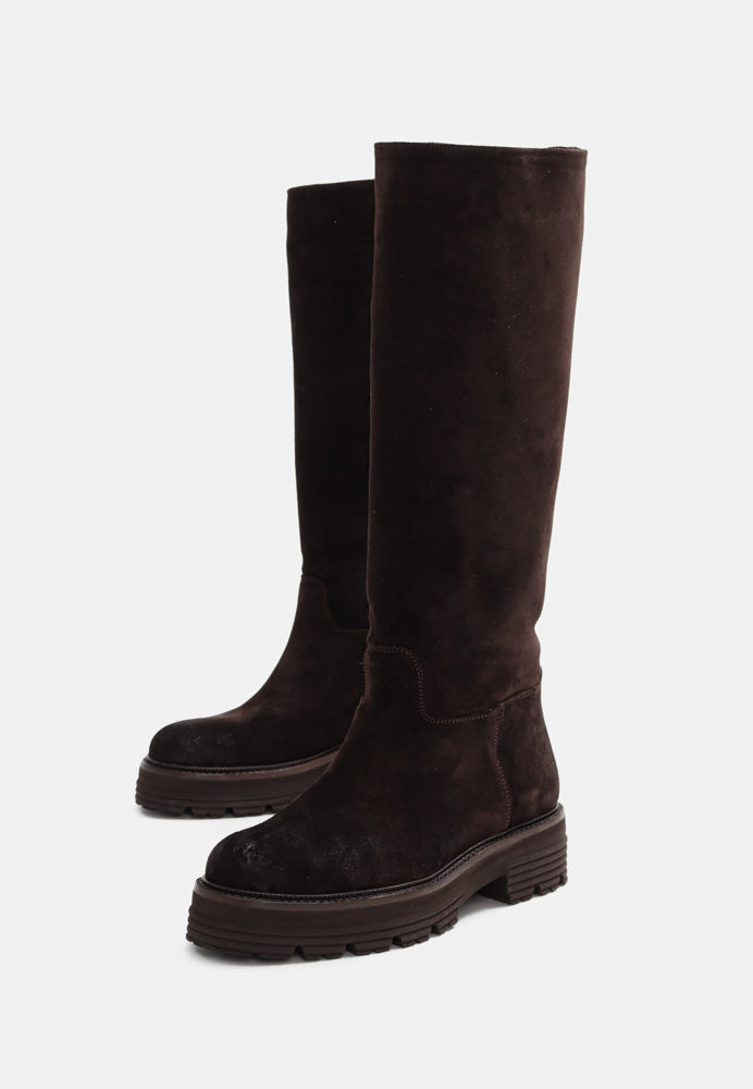 Tessan støvle - Mocca Suede