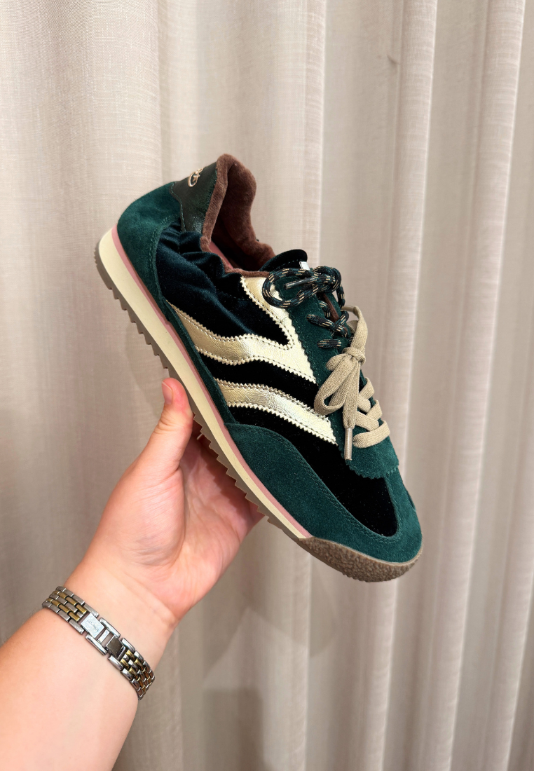 Utah sneaker - Combi Velvet Forest
