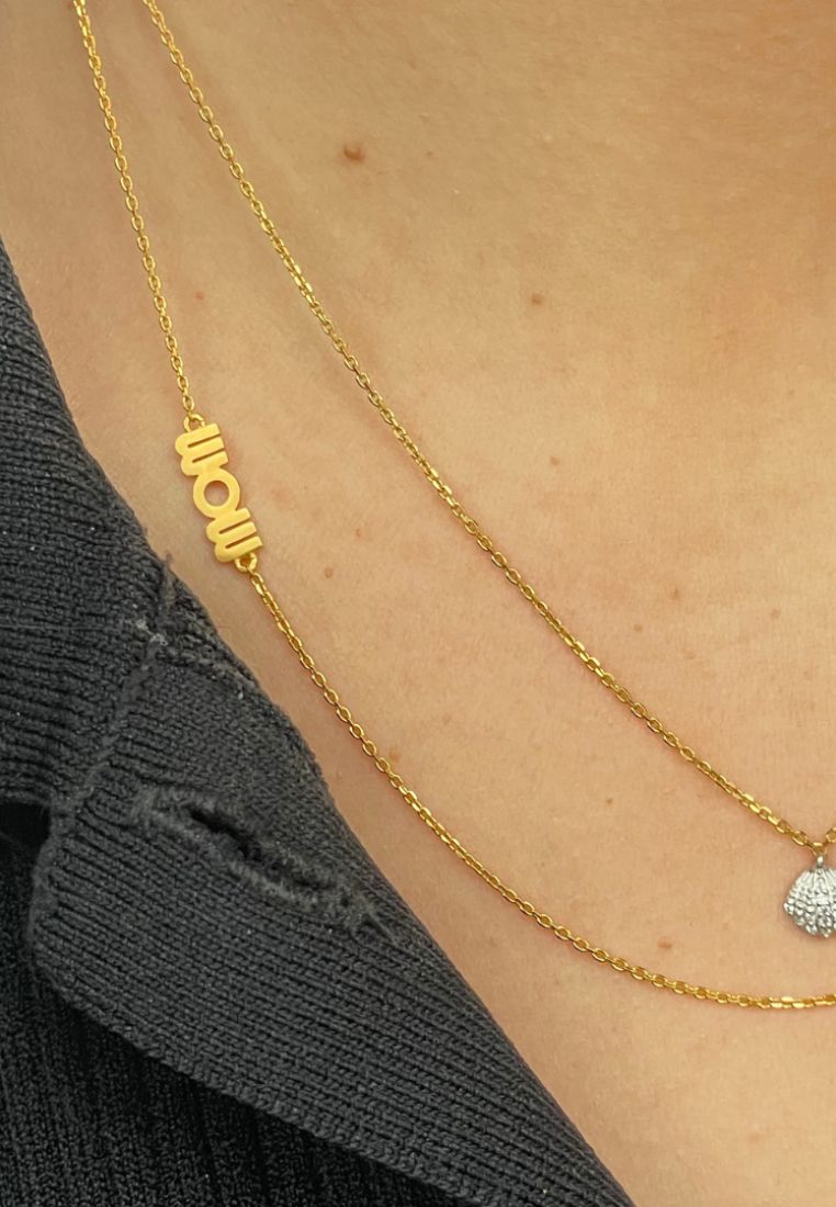 Wow Mom halskæde - Gold