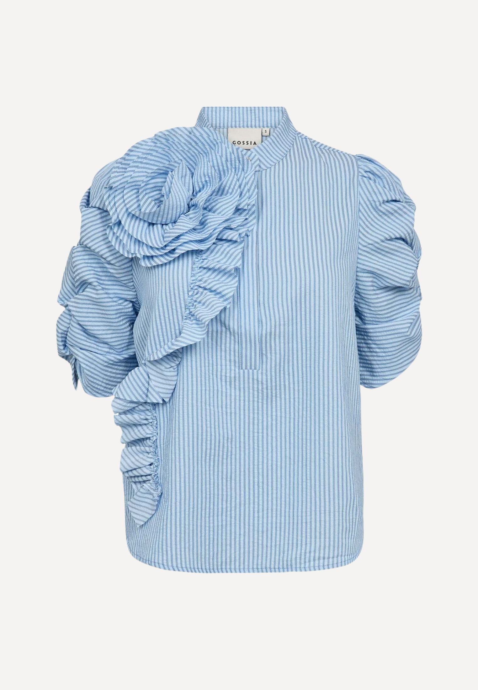ZabinaGO Ea bluse - Blue Stripes