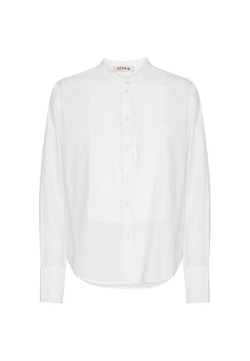Asta N - Filippa Plead skjorte - Crispy White 