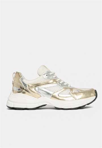 BUKELA - Matt sneaker - Gold/White