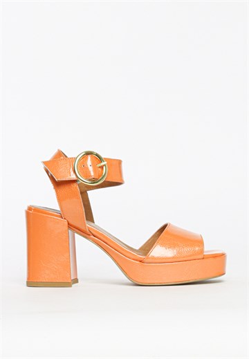 BUKELA - Cille sandal - Lak Orange