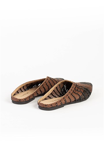 BUKELA - Greta sandal - Black/Tan