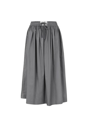 Esmé Studios - Magret Midi nederdel - Charcoal Grey