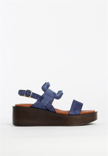 BUKELA - Poppy sandal - Suede blue